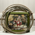 Load image into Gallery viewer, Vintage Framed Native American Cross Stitch on Horse - Circa 1998