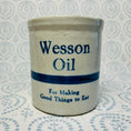 Load image into Gallery viewer, Vintage Wesson Oil Crock with Set of 3 Utensils