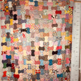 Load image into Gallery viewer, Vintage HandMade Apple Core Quilt