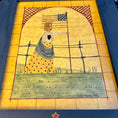 Load image into Gallery viewer, 1986 Vintage Framed Primitive Folk Art - Country Lady Liberty Signed by Linda Beazley