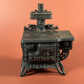 Load image into Gallery viewer, Vintage Salesman's Miniature Queen Brand Cast Iron Stove - Circa 1960's