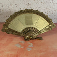 Load image into Gallery viewer, Vintage Brass Fan Shaped Tabletop Picture Frame