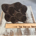 Load image into Gallery viewer, Vintage Hand Carved Wooden Printing Block Stamp with Paisley Pattern