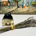 Load image into Gallery viewer, Mid Century Modern Ceramic Terrier with Watering Bowl