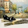 Load image into Gallery viewer, Mid Century Modern Ceramic Terrier with Watering Bowl