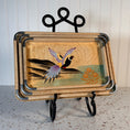 Load image into Gallery viewer, Vintage Japanese Mid Century Modern Hand Painted Pheasant Nesting Trays