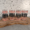 Load image into Gallery viewer, Mid Century Modern Anchor Hocking Tumblers in Ivy Scroll Pattern - Set of 4