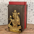 Load image into Gallery viewer, Vintage MCM Solid Brass Book Ends Depicting Images of Queen Cleopatra - Set of 2