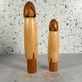 Load image into Gallery viewer, Vintage Shozan Shido Kokeshi dolls - Yukinko Snow Child - Set of 2