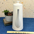 Load image into Gallery viewer, Vintage Mid Century Modern White Ribbed Pitcher w/Lid