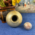 Load image into Gallery viewer, Set of 2 Vintage Brass Vases with Silver Toned Lids