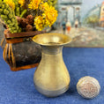 Load image into Gallery viewer, Set of 2 Vintage Brass Vases with Silver Toned Lids