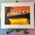 Load image into Gallery viewer, 2001 Vintage Disney Portfolio of 4 Lithographs - Snow White & The 7 Dwarfs