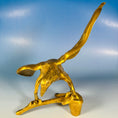 Load image into Gallery viewer, Vintage Solid Brass American Eagle on a Perch