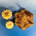 Load image into Gallery viewer, Handcarved Vintage Collapsible Wooden Bowl