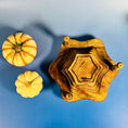 Load image into Gallery viewer, Handcarved Vintage Collapsible Wooden Bowl