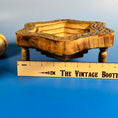 Load image into Gallery viewer, Handcarved Vintage Collapsible Wooden Bowl