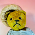 Load image into Gallery viewer, Vintage Teddy Bear with Hat and Dress - Circa 1920's-1930's