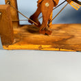 Load image into Gallery viewer, Vintage Primitive Bouncing Pig and Farmer Crank Sculpture - Circa 1950's