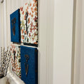 Load image into Gallery viewer, Spring Watercolor Flowers & Denim Fabric on Canvas Pictures - Set of 4
