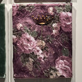 Load image into Gallery viewer, Crepe Satin Victorian Flowers & Velvet Solids Fabric on Canvas Pictures - Set of 4