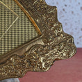 Load image into Gallery viewer, Vintage Brass Fan Shaped Tabletop Picture Frame