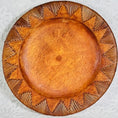 Load image into Gallery viewer, Handcarved Vintage Hawaiian Wood Sun Plate
