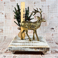 Load image into Gallery viewer, Large Solid Brass Vintage MCM Reindeer