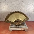 Load image into Gallery viewer, Vintage Brass Fan Shaped Tabletop Picture Frame