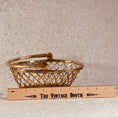 Load image into Gallery viewer, Vintage Mid Century Modern Braided Brass Wire Basket