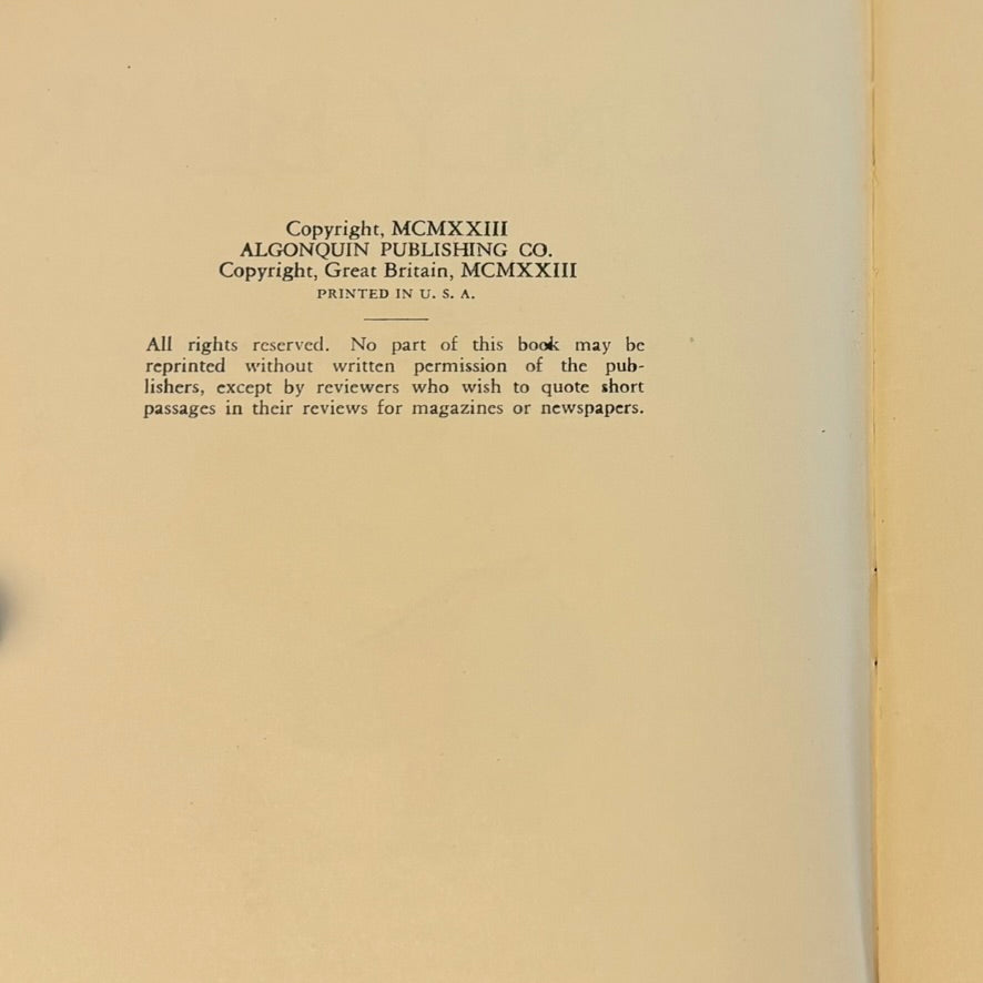 Honey Bear - Copyright 1923