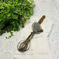 Load image into Gallery viewer, Circa 1920's Merry Whirl Double Egg Beater with Wood Handle and Wood Crank Handle - Made in USA
