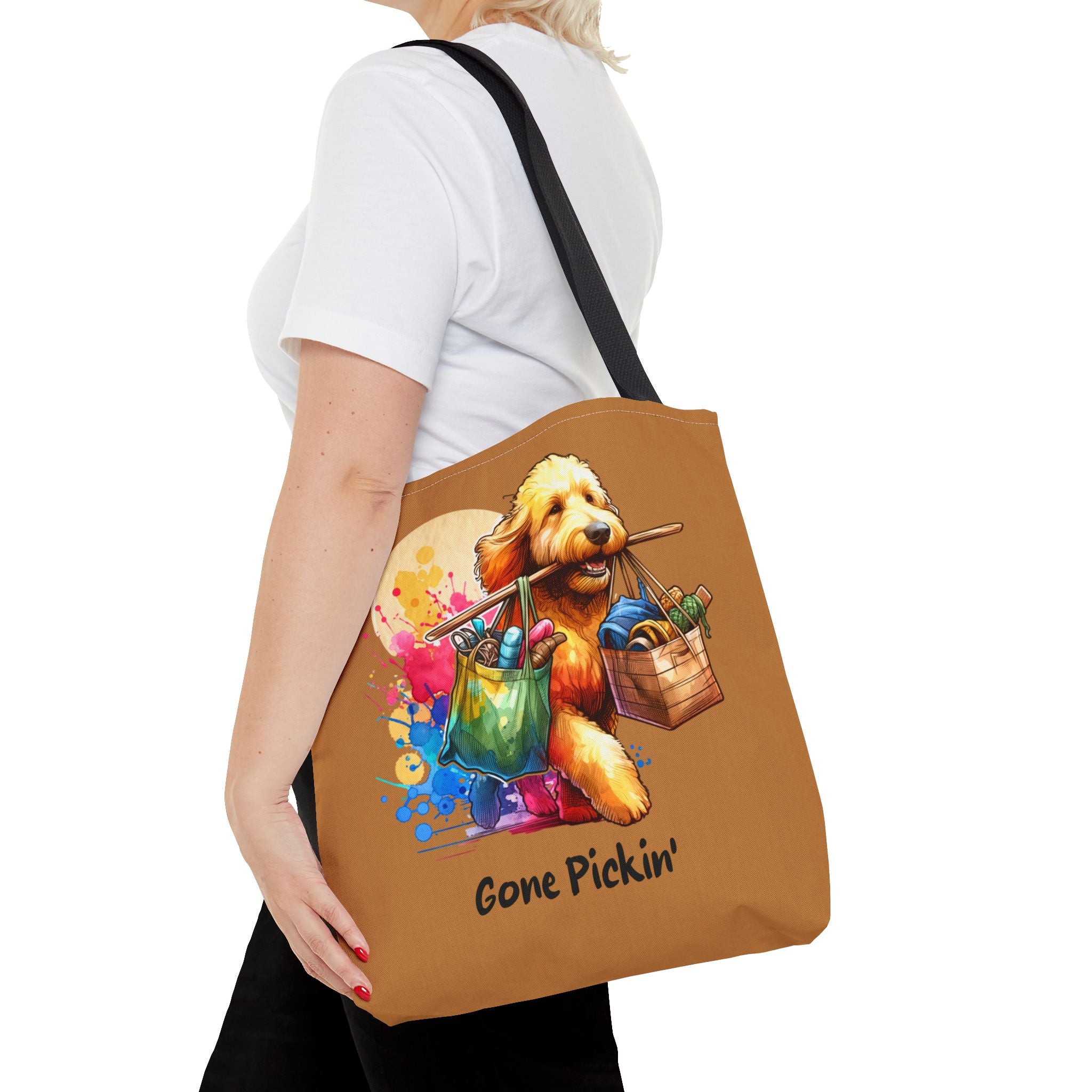 Gone Pickin' Golden Doodle Tote Bag