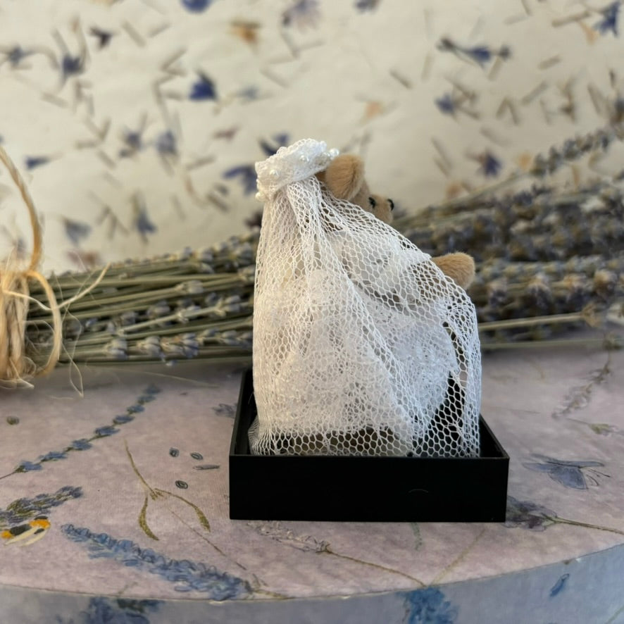 Bear Wearing A Wedding Dress - World of Miniature Bears - 1997