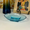 Load image into Gallery viewer, Mid Century Modern Capri Blue Glass Dish - 1960's
