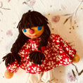 Load image into Gallery viewer, Vintage Doll Dressed in Red Dress

