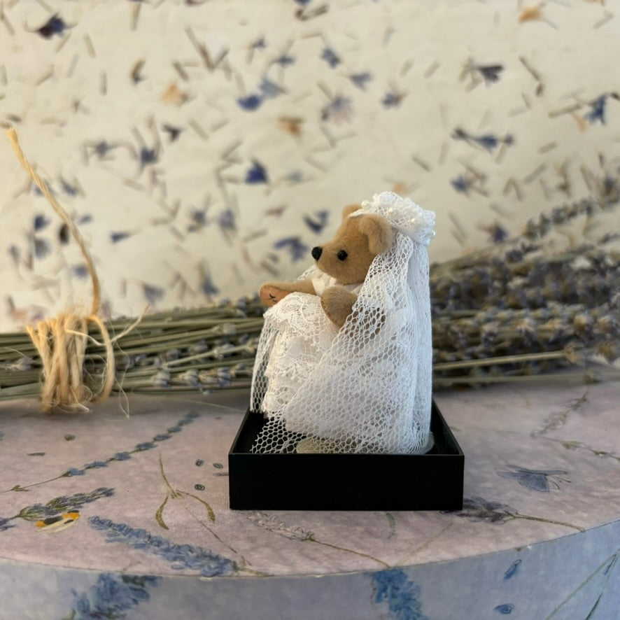 Bear Wearing A Wedding Dress - World of Miniature Bears - 1997