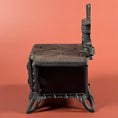 Load image into Gallery viewer, Vintage Salesman's Miniature Queen Brand Cast Iron Stove - Circa 1960's
