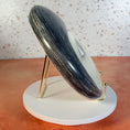Load image into Gallery viewer, Vintage Handpainted Circular Ceramic Face Sculpture - Moon with Open Eyes - Signed J Alverez

