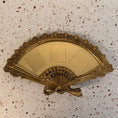Load image into Gallery viewer, Vintage Brass Fan Shaped Tabletop Picture Frame
