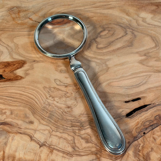 Vintage Christophe Albi Silver Plated Metal Magnifying Glass