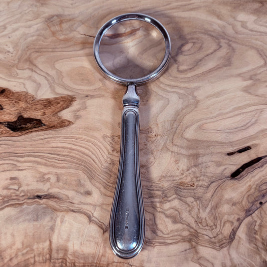 Vintage Christophe Albi Silver Plated Metal Magnifying Glass