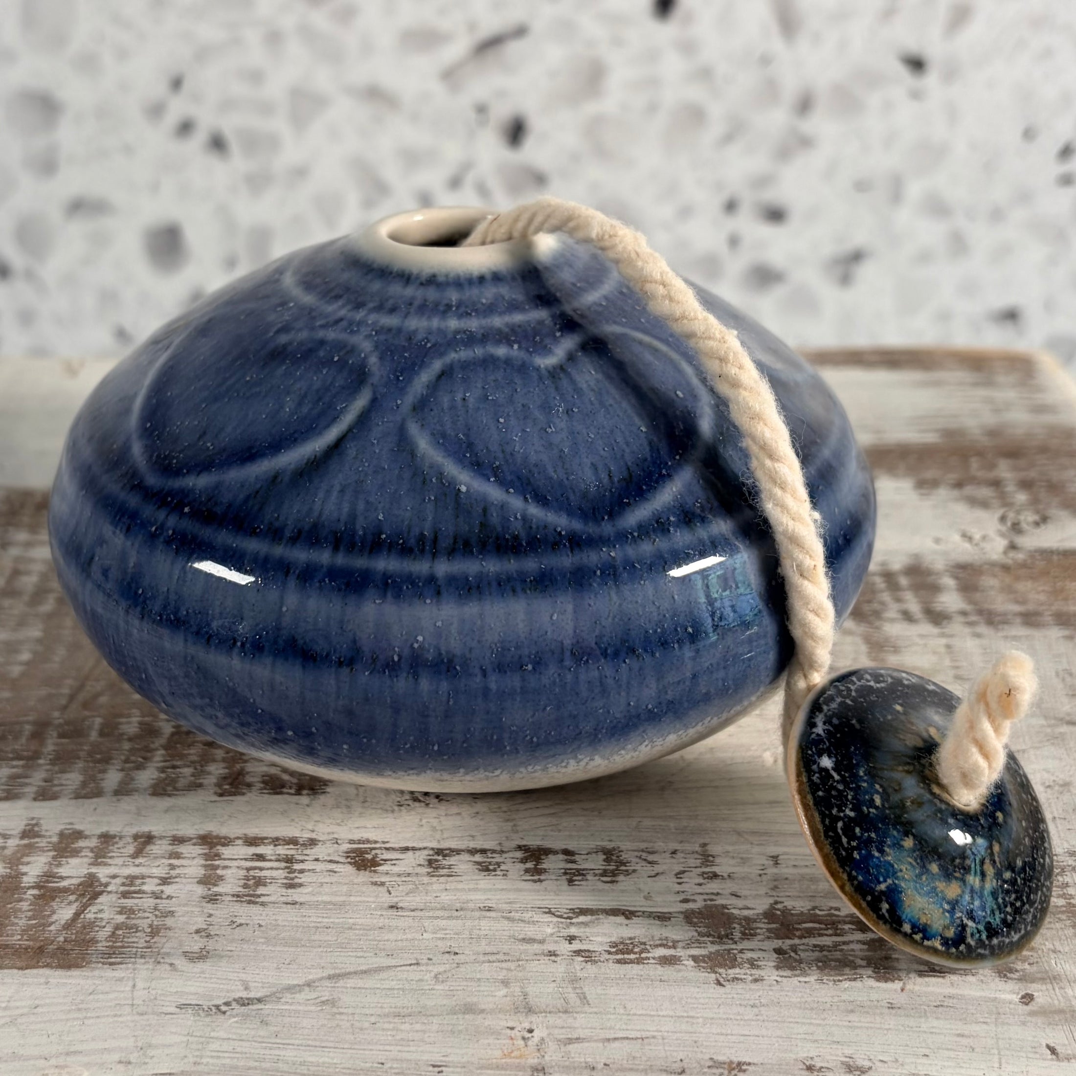 Studio Stone Soldier Pottery Oil Lamp Jacksonville VT
