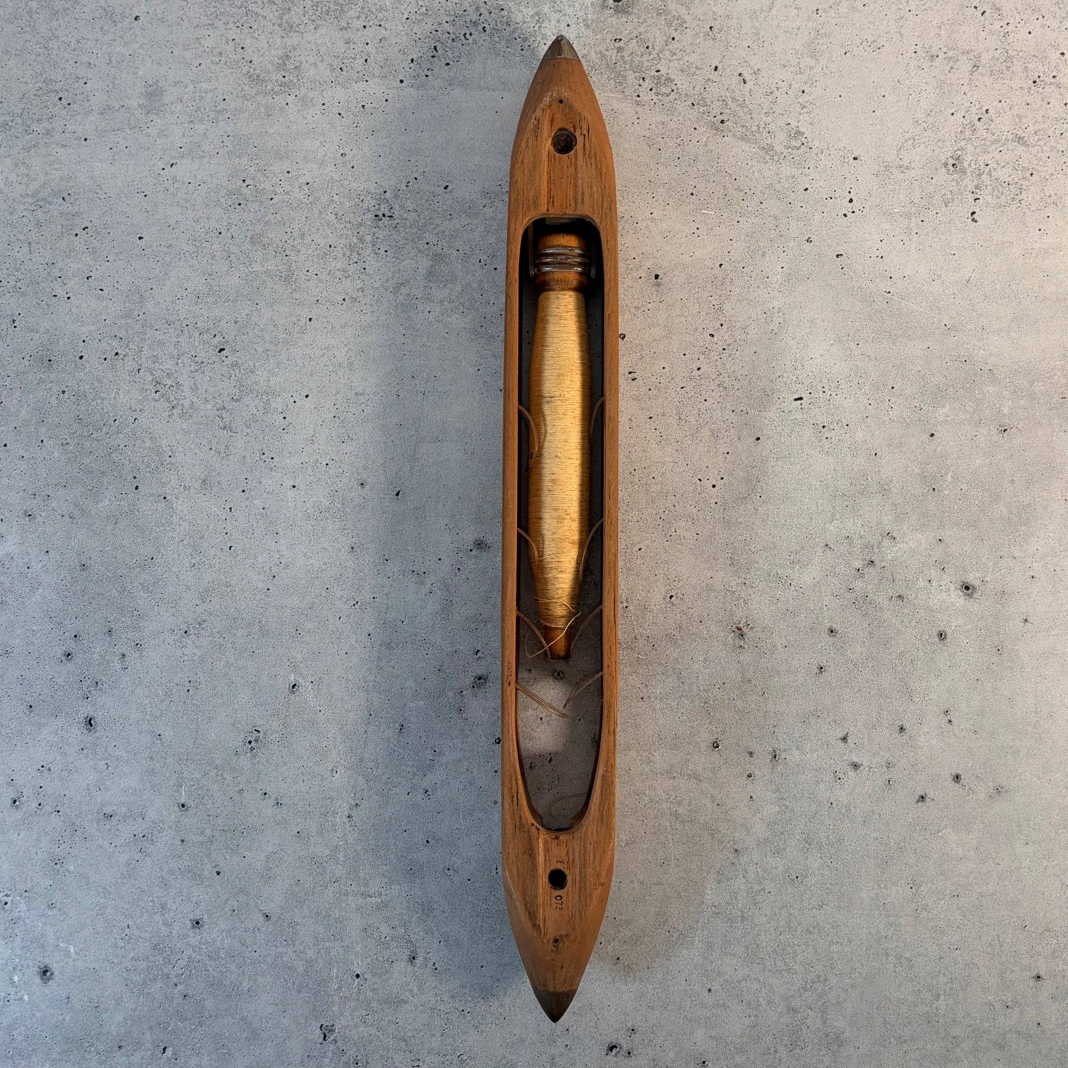Vintage Wooden Weaver's Boat Shuttle