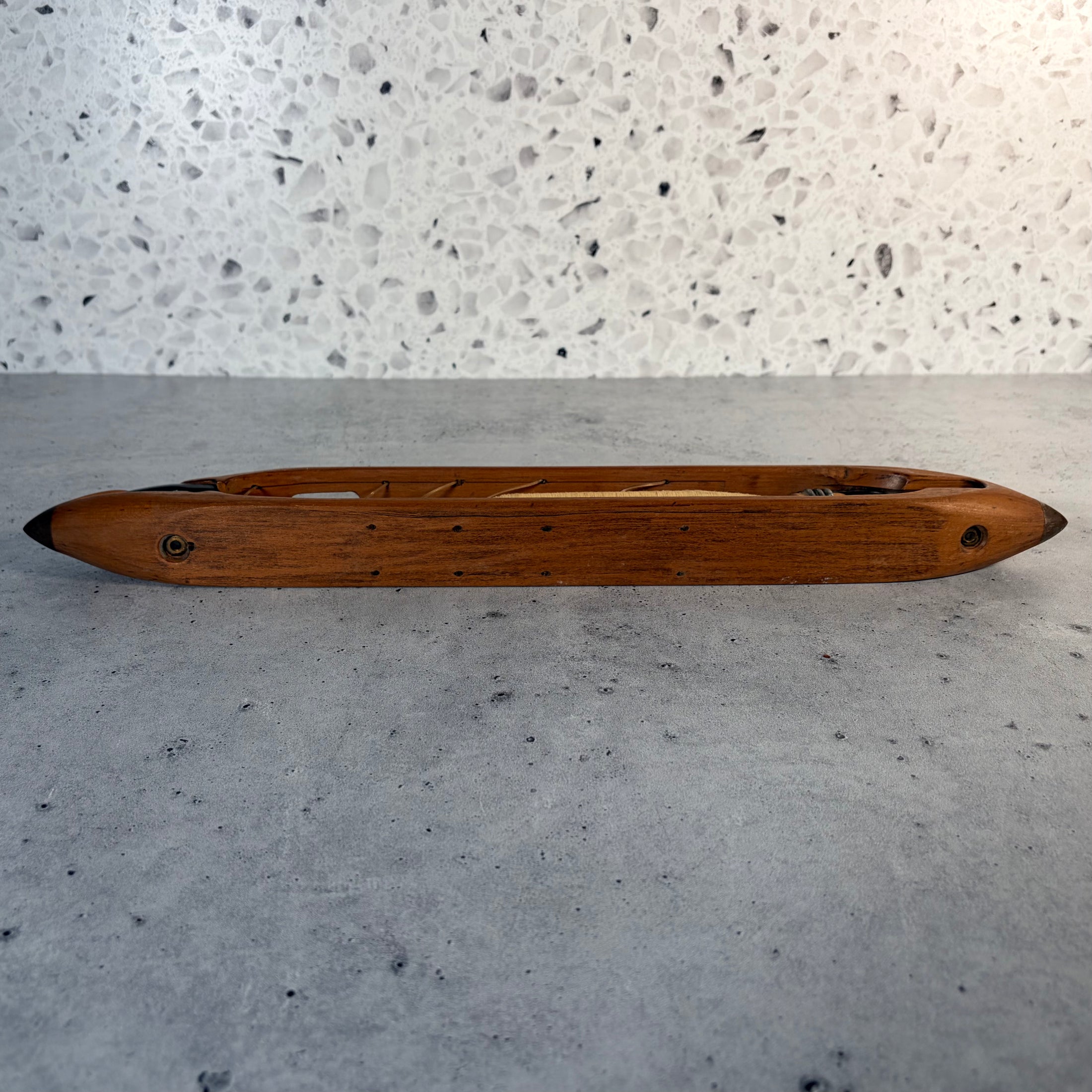 Vintage Wooden Weaver's Boat Shuttle