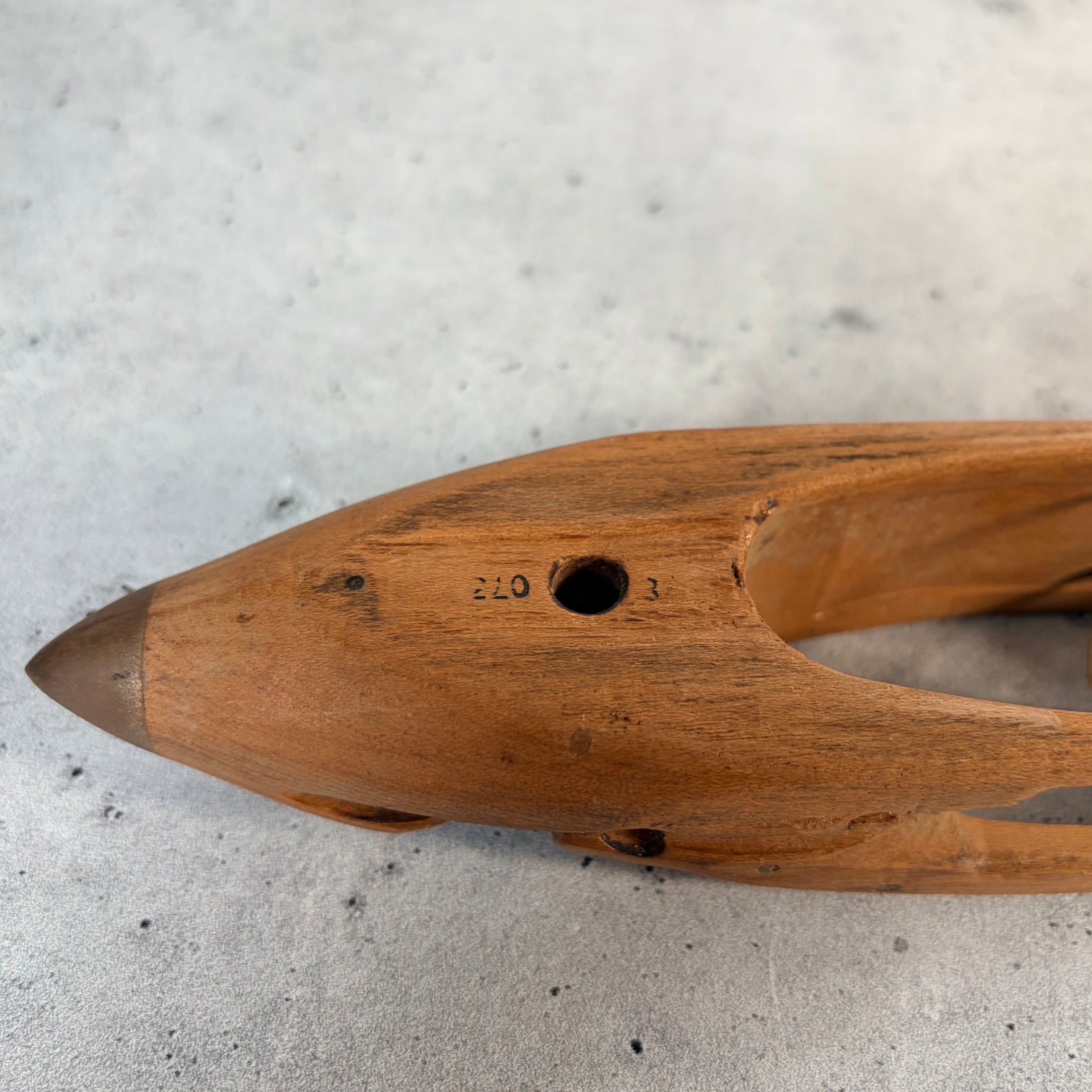 Vintage Wooden Weaver's Boat Shuttle