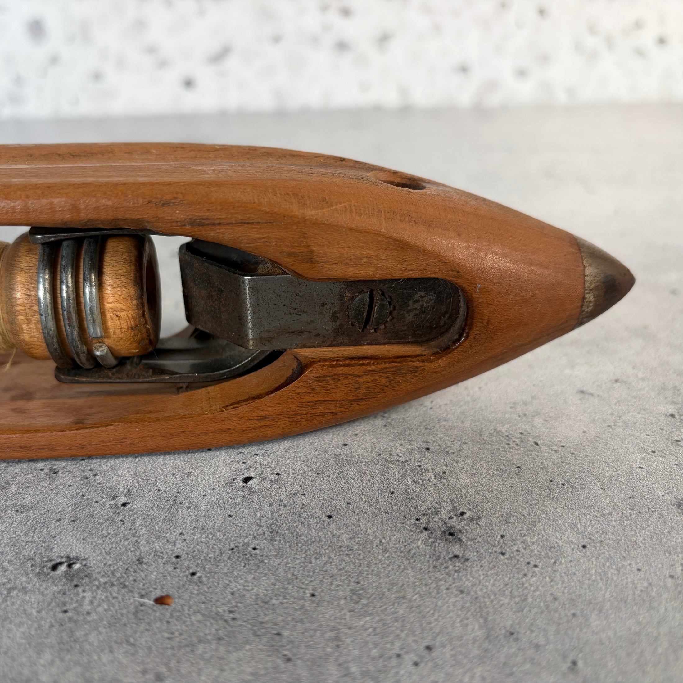Vintage Wooden Weaver's Boat Shuttle