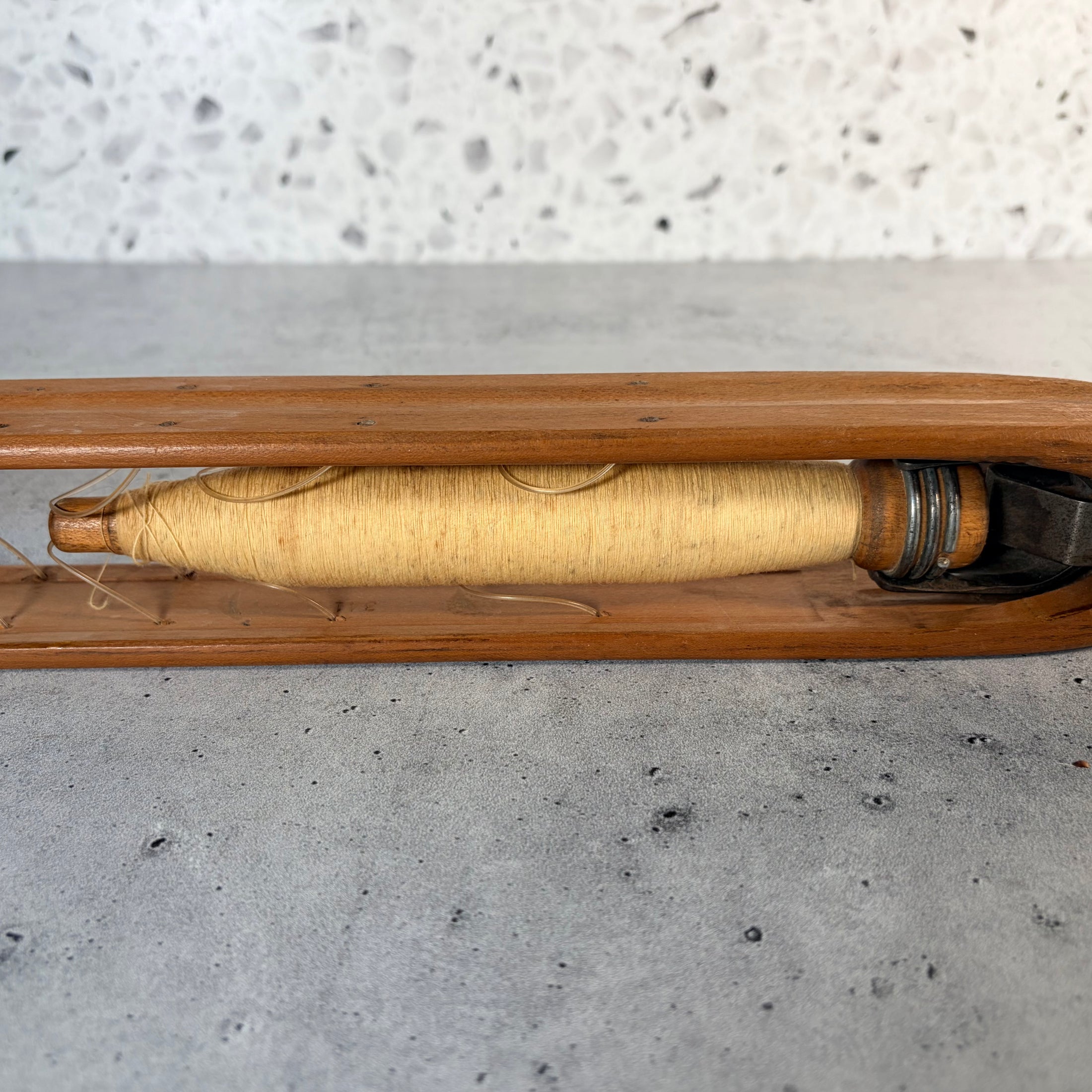 Vintage Wooden Weaver's Boat Shuttle