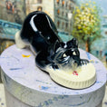 Load image into Gallery viewer, Mid Century Modern Ceramic Terrier with Watering Bowl

