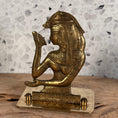 Load image into Gallery viewer, Vintage MCM Solid Brass Book Ends Depicting Images of Queen Cleopatra - Set of 2
